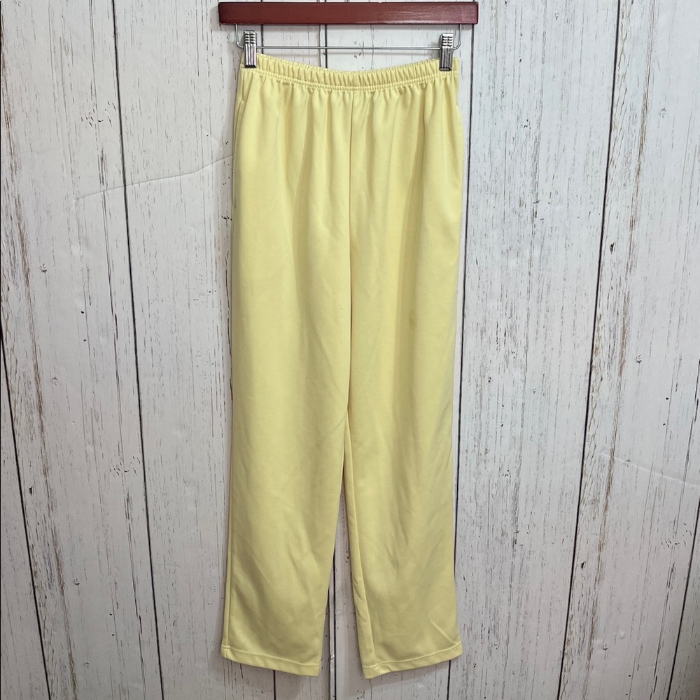 Vintage Blair Soft Buttercream Yellow Polyester Pants Vintage Size 10